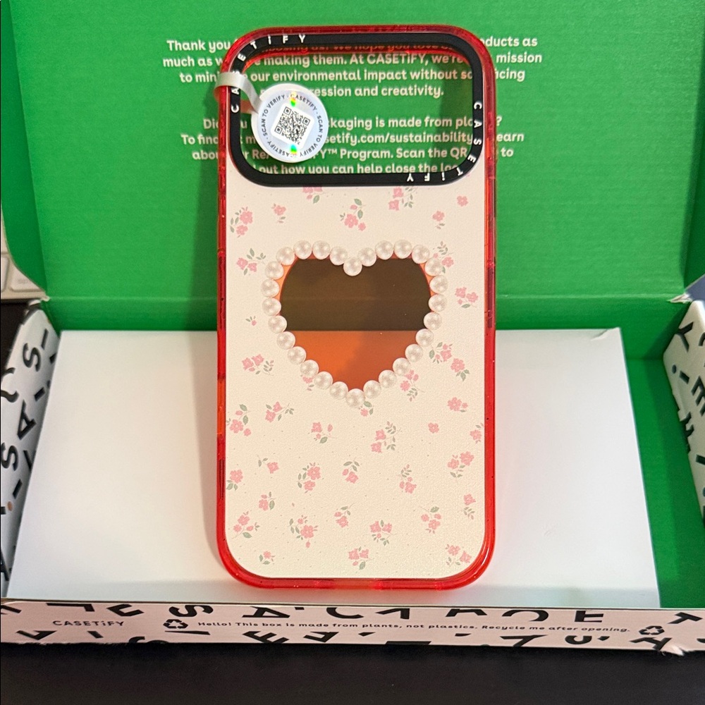 Casetify Pearly Heart Impact Case for iPhone 17 Pro Max